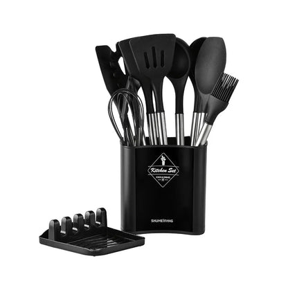 Set di utensili da cucina in silicone nordico da 13 pezzi - resistente - termoresistente - elegante
