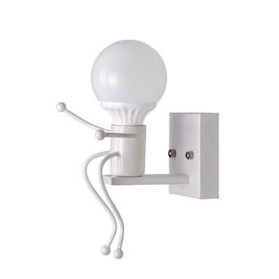 ArtiVillain - Applique da parete in ferro battuto con 1 luce