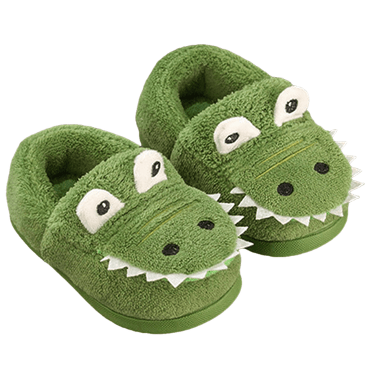 Zapatillas esponjosas con estampado de dinosaurios para niños y niñas pequeños - Kealle