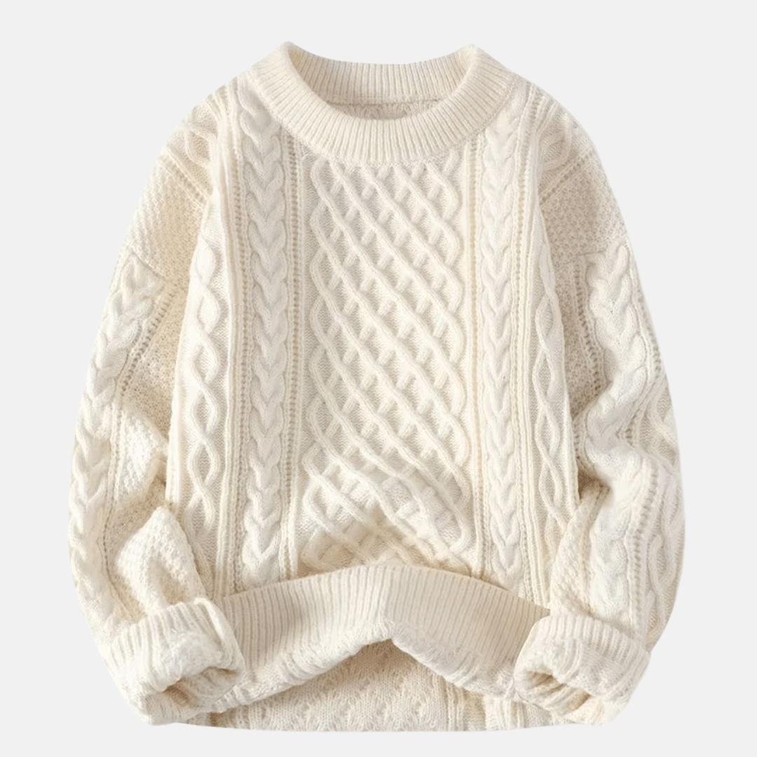 Pull d'hiver en maille épaisse pour homme