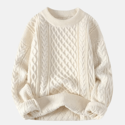 Pull d'hiver en maille épaisse pour homme