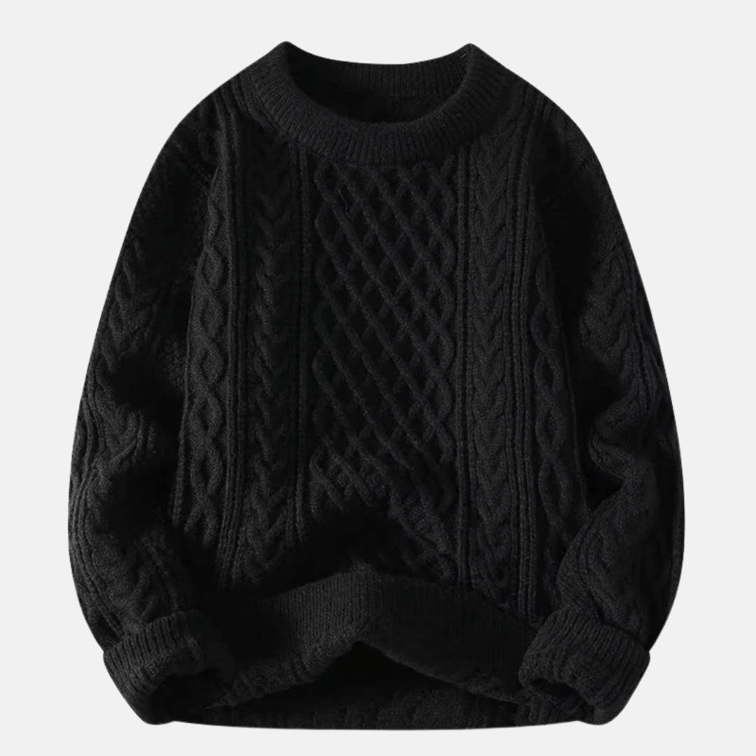 Pull d'hiver en maille épaisse pour homme