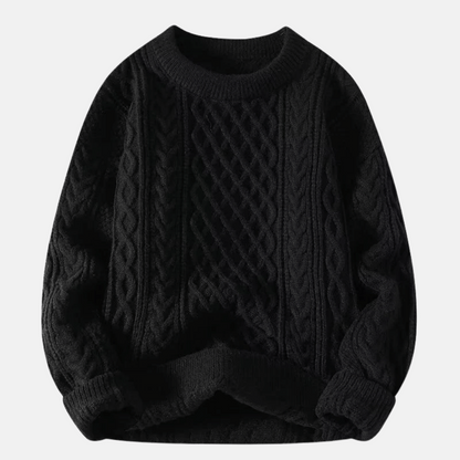 Pull d'hiver en maille épaisse pour homme