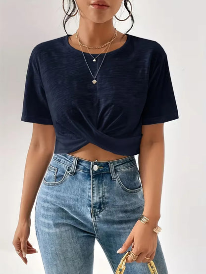T-shirt avec détail torsadé
