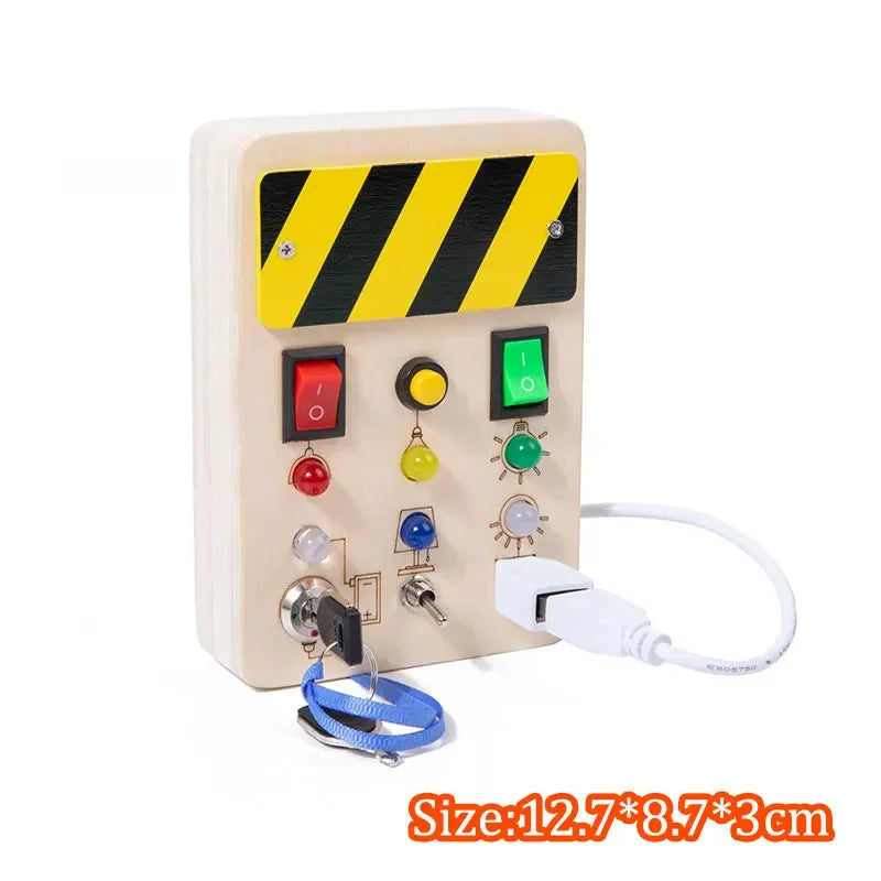 LED Light & Sensory Activity Board for Children (2–6 years)