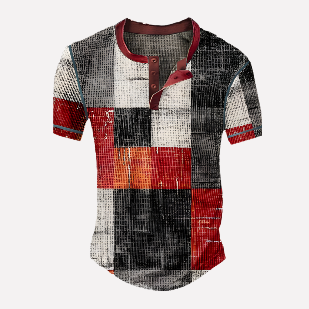 Men's Waffle Knit Casual T-shirt
