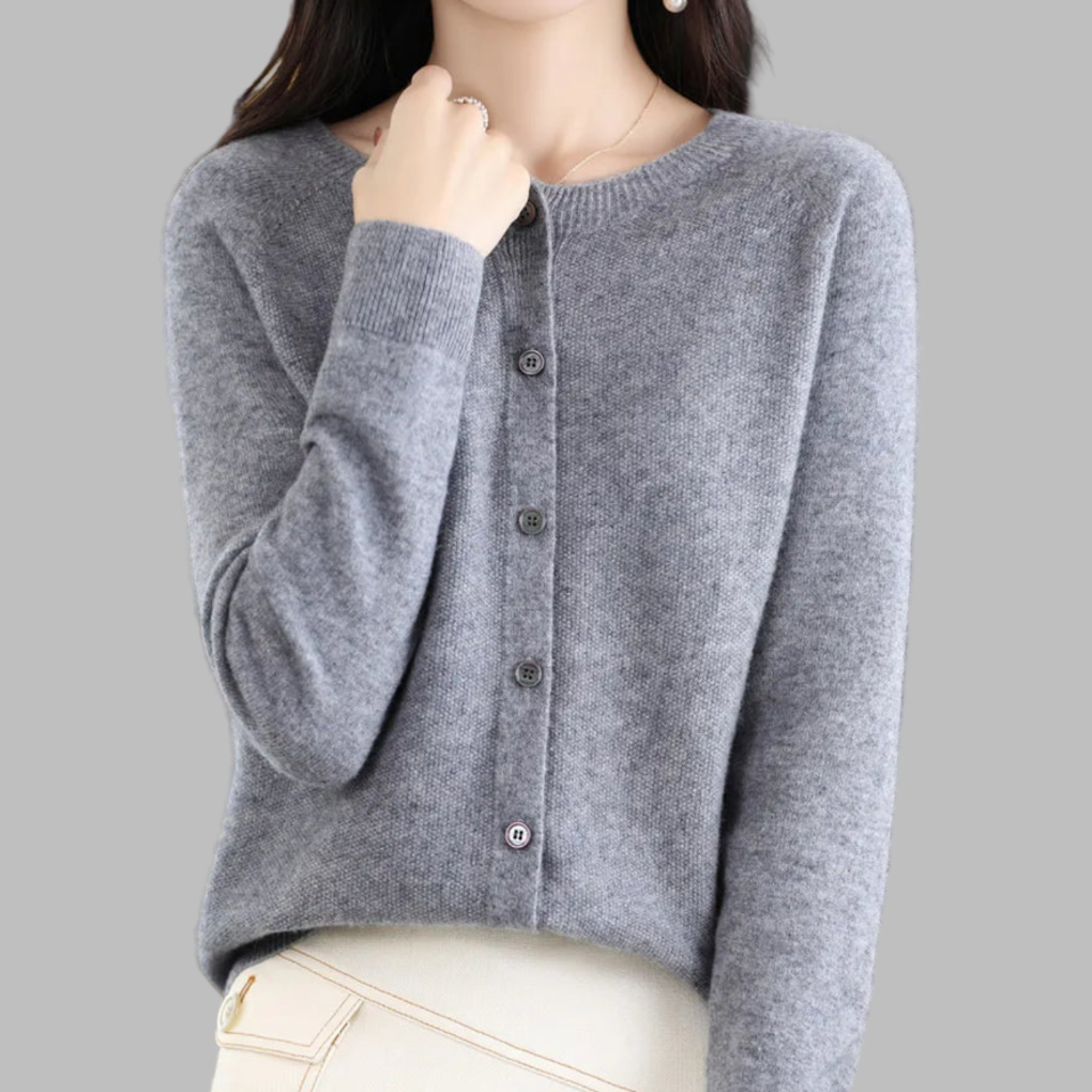 Women's O-neck Cardigan