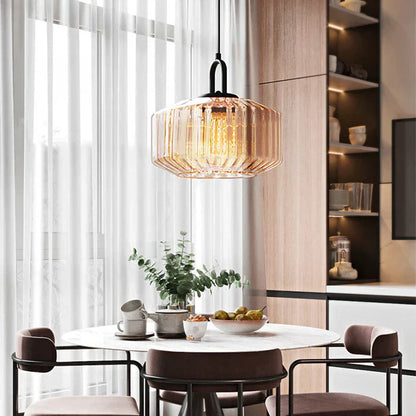 Retro Glass Pendant Light in Nordic Loft Style
