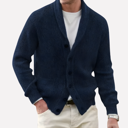 Men's Shoulder Collar Cardigan