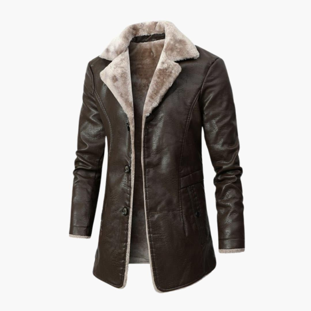 Giacca in lana per l’inverno – Elegante cappotto da uomo, caldo