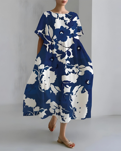 Elegant dress with round neckline - Susanne