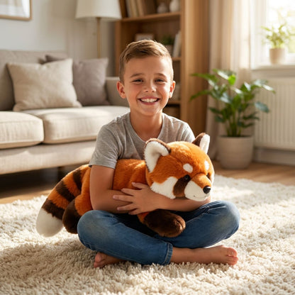 Zachte knuffel in de vorm van een dier, langwerpig voor comfort en ontspanning