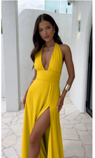 Shining into summer with this elegant and seductive maxi dress.