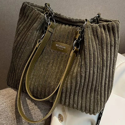 Sac à bandoulière à texture côtelée