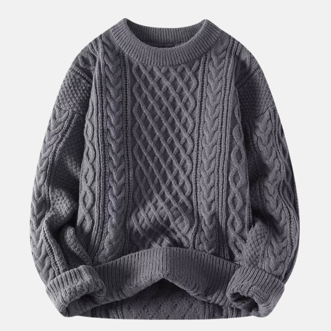 Pull d'hiver en maille épaisse pour homme