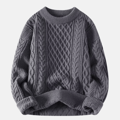 Pull d'hiver en maille épaisse pour homme