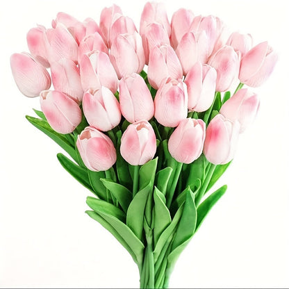 Set mit 15 naturgetreuen Kunsttulpen – ideal für Hochzeiten, Partys und die Dekoration zu Hause