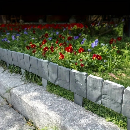 Set de borduras de jardín con aspecto de piedra – Práctico y decorativo
