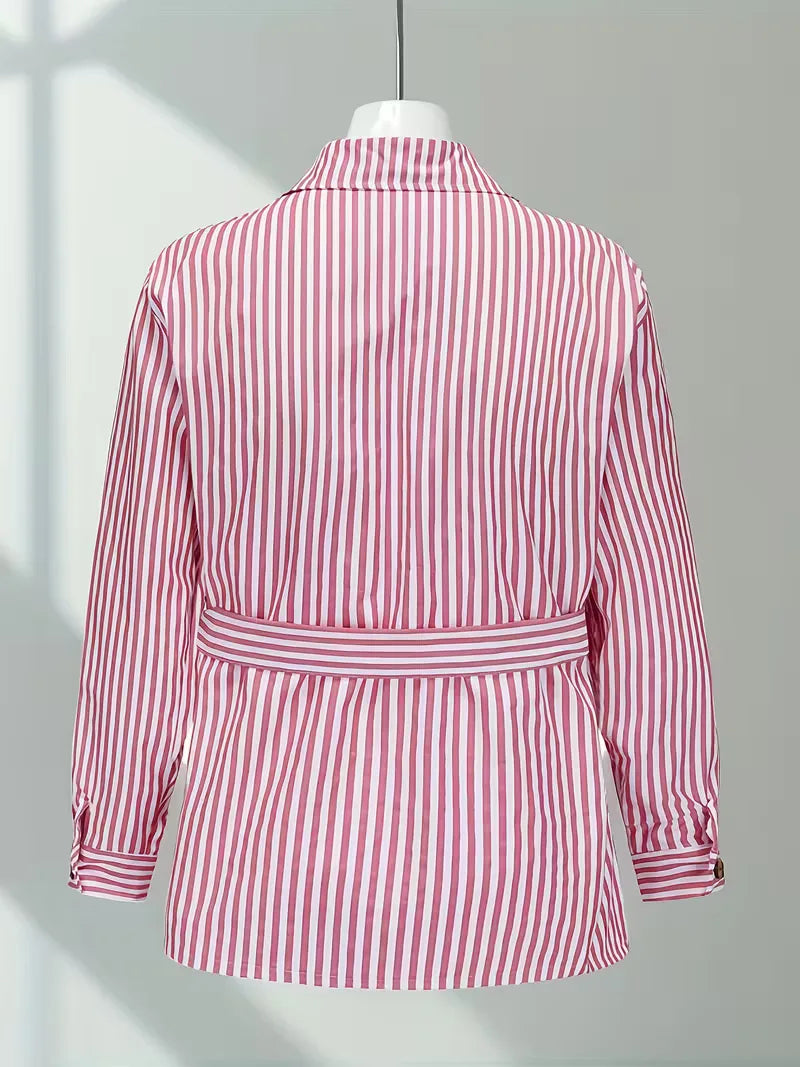 Chemise décontractée rayée
