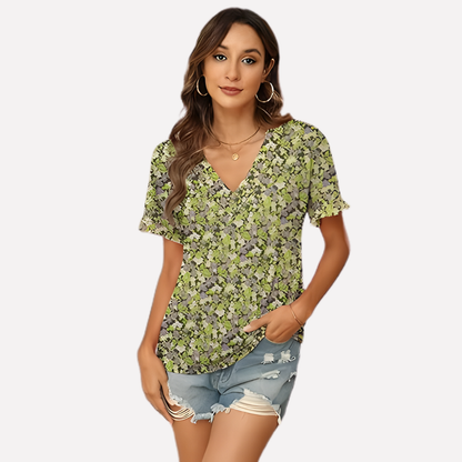 Women's V-Neck Short Sleeve T-Shirt