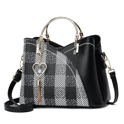 Selene – Large Retro Women's Handbag with Contrast Colour and Plenty of Storage