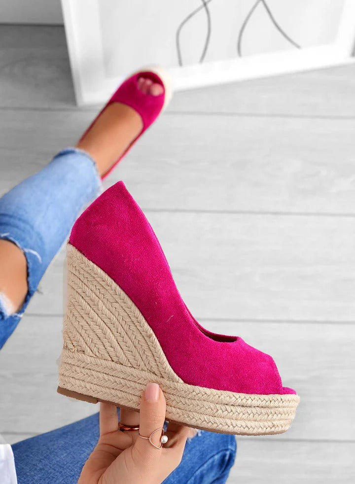 Open-toe wedge sandals for women - Madison