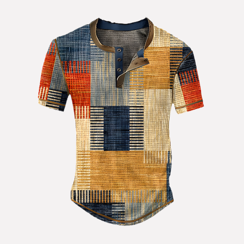 Men's Waffle Knit Casual T-shirt