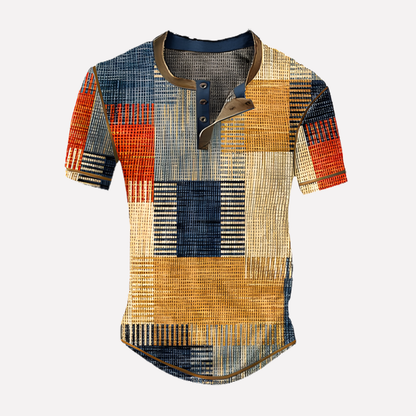 Men's Waffle Knit Casual T-shirt