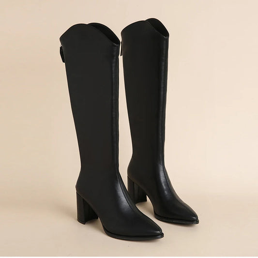 Stylish Knee-High Riding Boots for Women