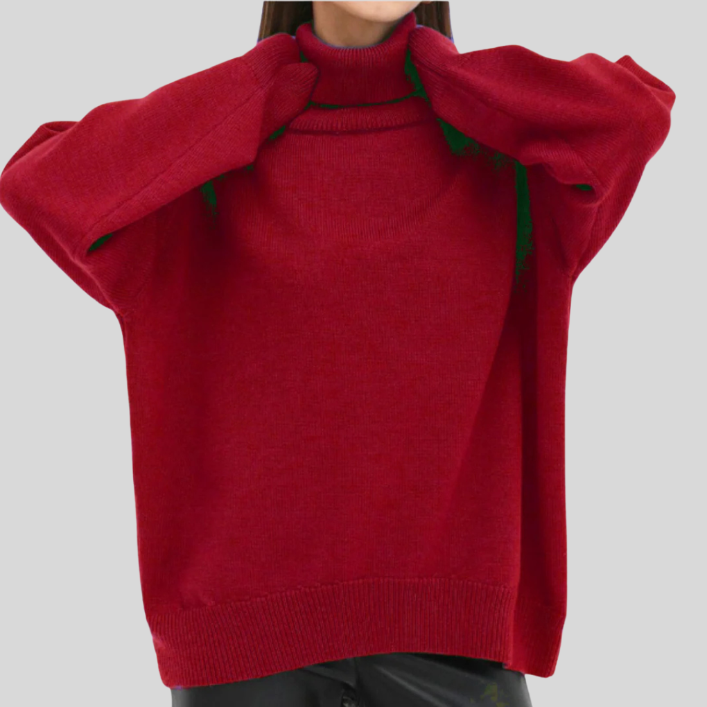 Modern roll neck jumpers for women