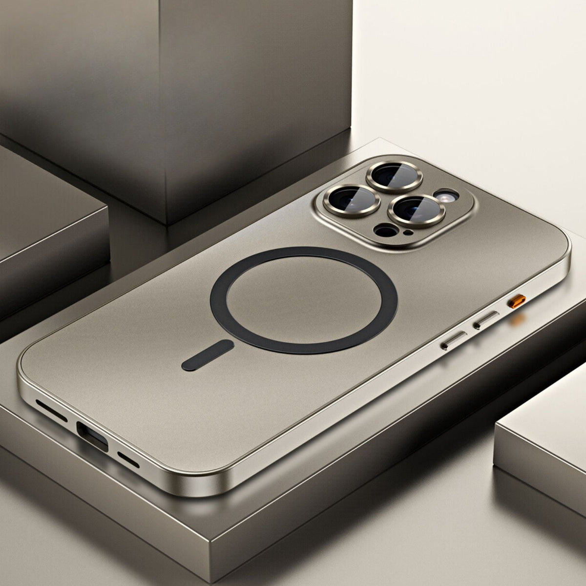 Magnetische Handyhülle aus Metall für iPhone mit elegantem und schützendem Design