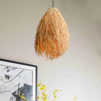 BambooLuxe Pendant Light - Natural Rattan Atmosphere for Any Interior