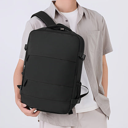 Mochila de viaje con apertura de 180° y compartimento para zapatos