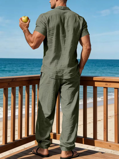 Ensemble de vêtements d'été avec col en V