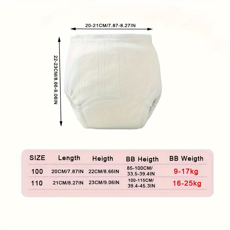 Pantalones de entrenamiento para ir al baño para niños pequeños - Reutilizables, transpirables y a prueba de fugas para un aprendizaje cómodo