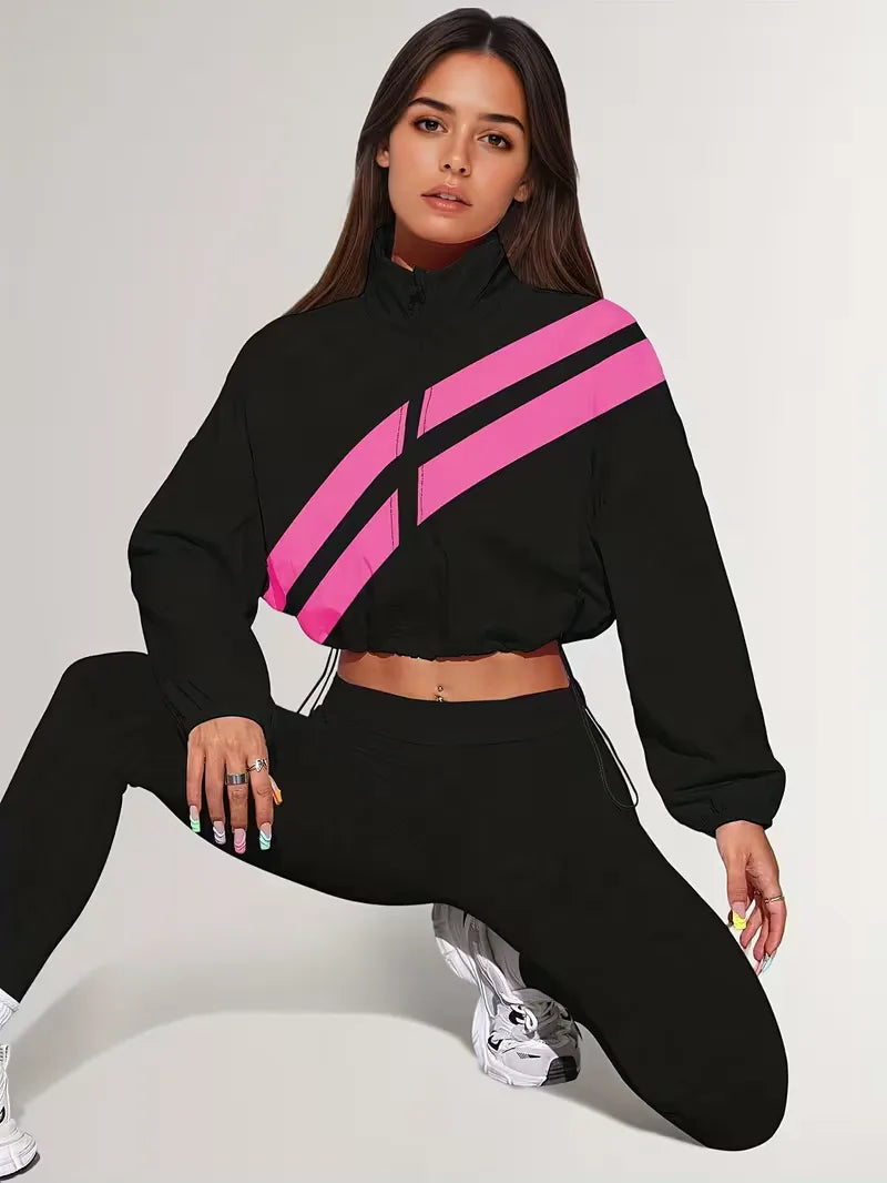 Veste de survêtement avec poignets élastiques