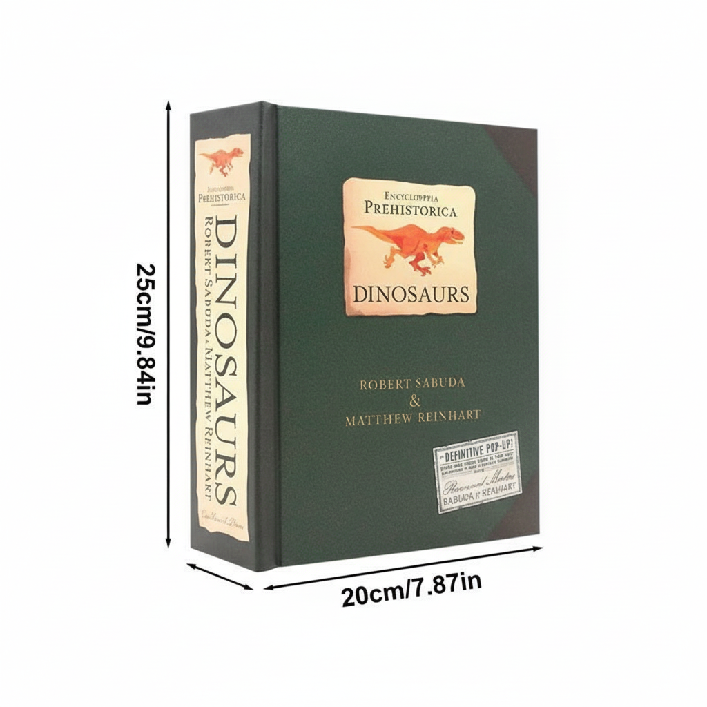 Libro pop-up 3D sui dinosauri con pagine interattive per l’educazione dei bambini