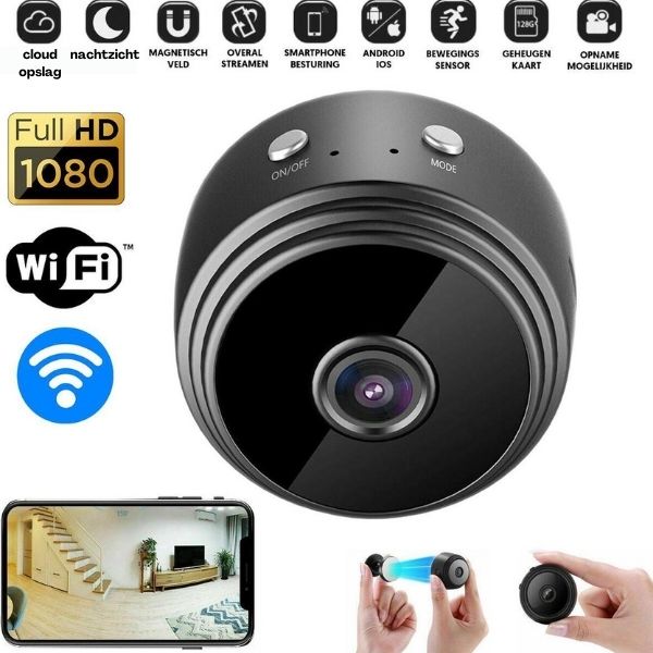 CamSpy - Mini telecamera di sicurezza - HD - 1080P - Wireless