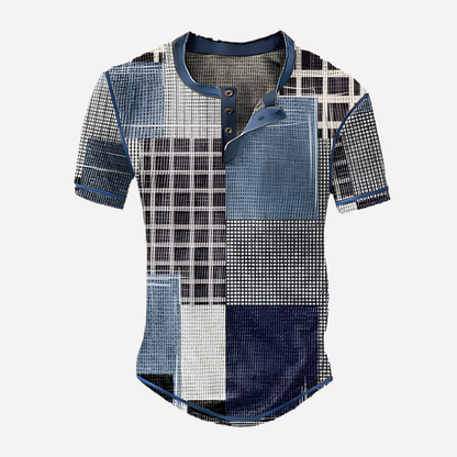 Men's Waffle Knit Casual T-shirt