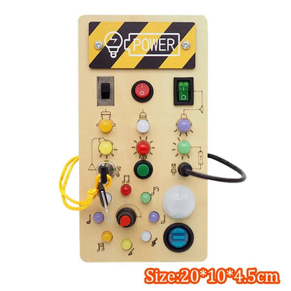 LED Light & Sensory Activity Board for Children (2–6 years)