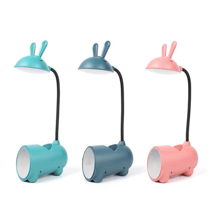 LED desk lamp with rabbit design and pen holder – Touch and dimmable