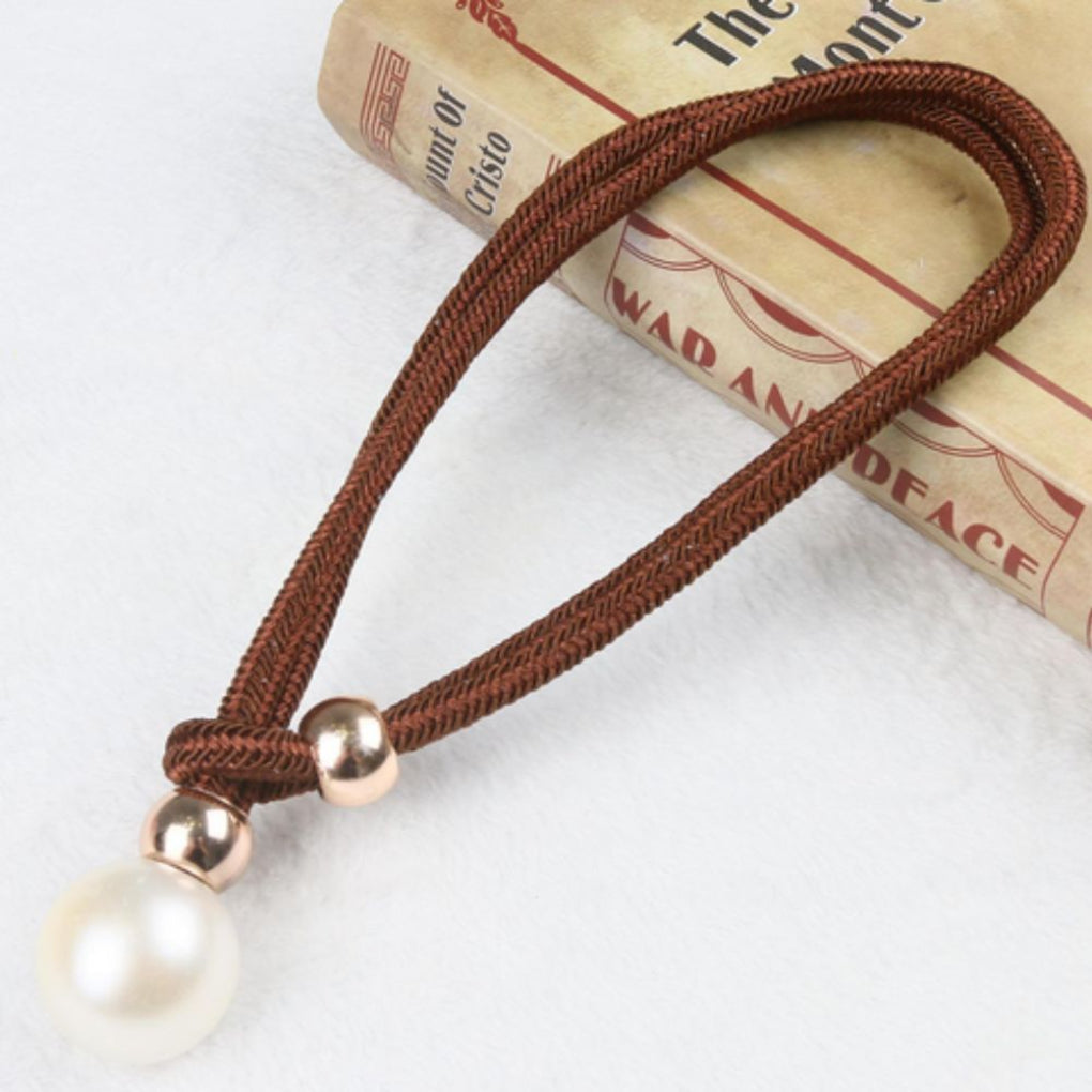Shiny Elegant Set of 2 Pearl Curtain Tiebacks