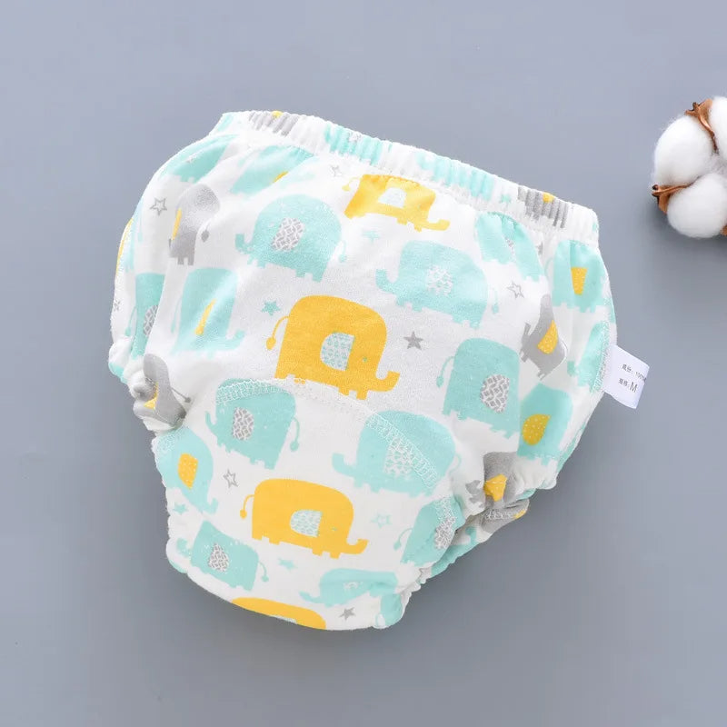 Reusable Baby Nappy Pants with Waterproof 6-Layer Crotch