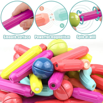 Magnetic Toy Building Set - Educational Creative Play