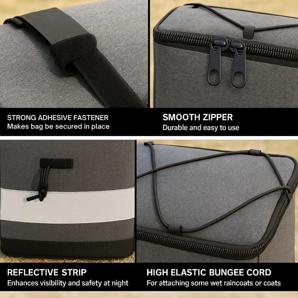 Sacoche de vélo | Isotherme, 8L, pour porte-bagages | Bandoulière, imperméable