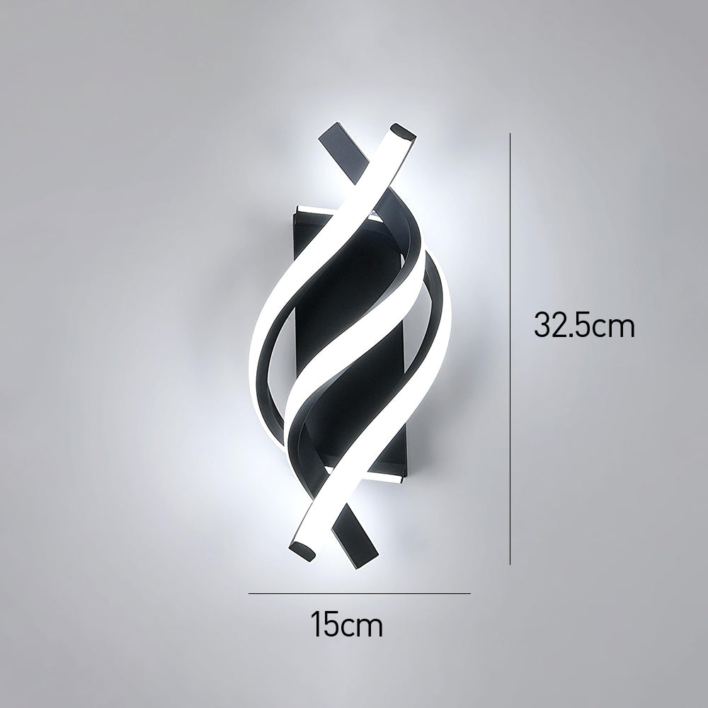 Lámpara de pared con tres paredes | Diseño moderno, iluminación ambiental | Interior