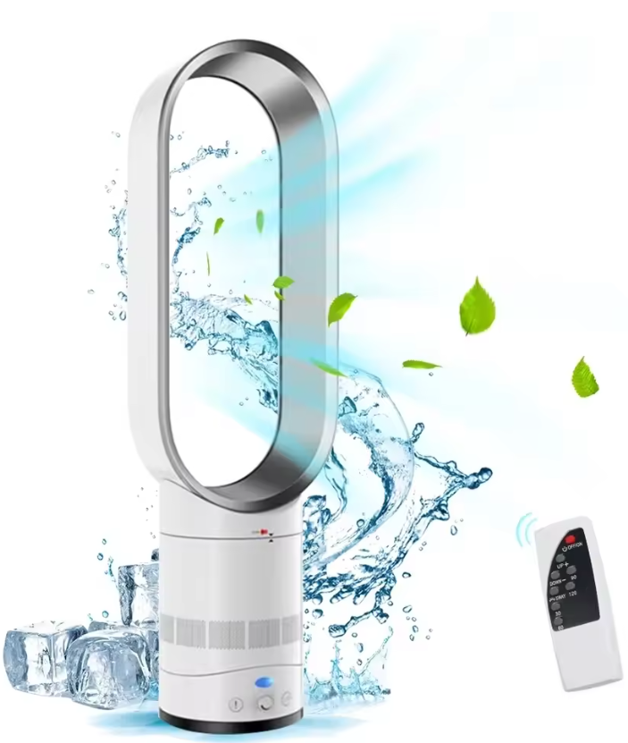 16-inch Bladeless Tower Fan with Remote Control