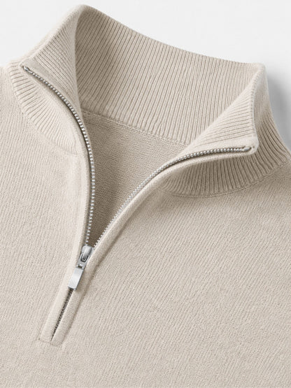 Hugo Merino Wool Men's V-Neck Jumper with Zip