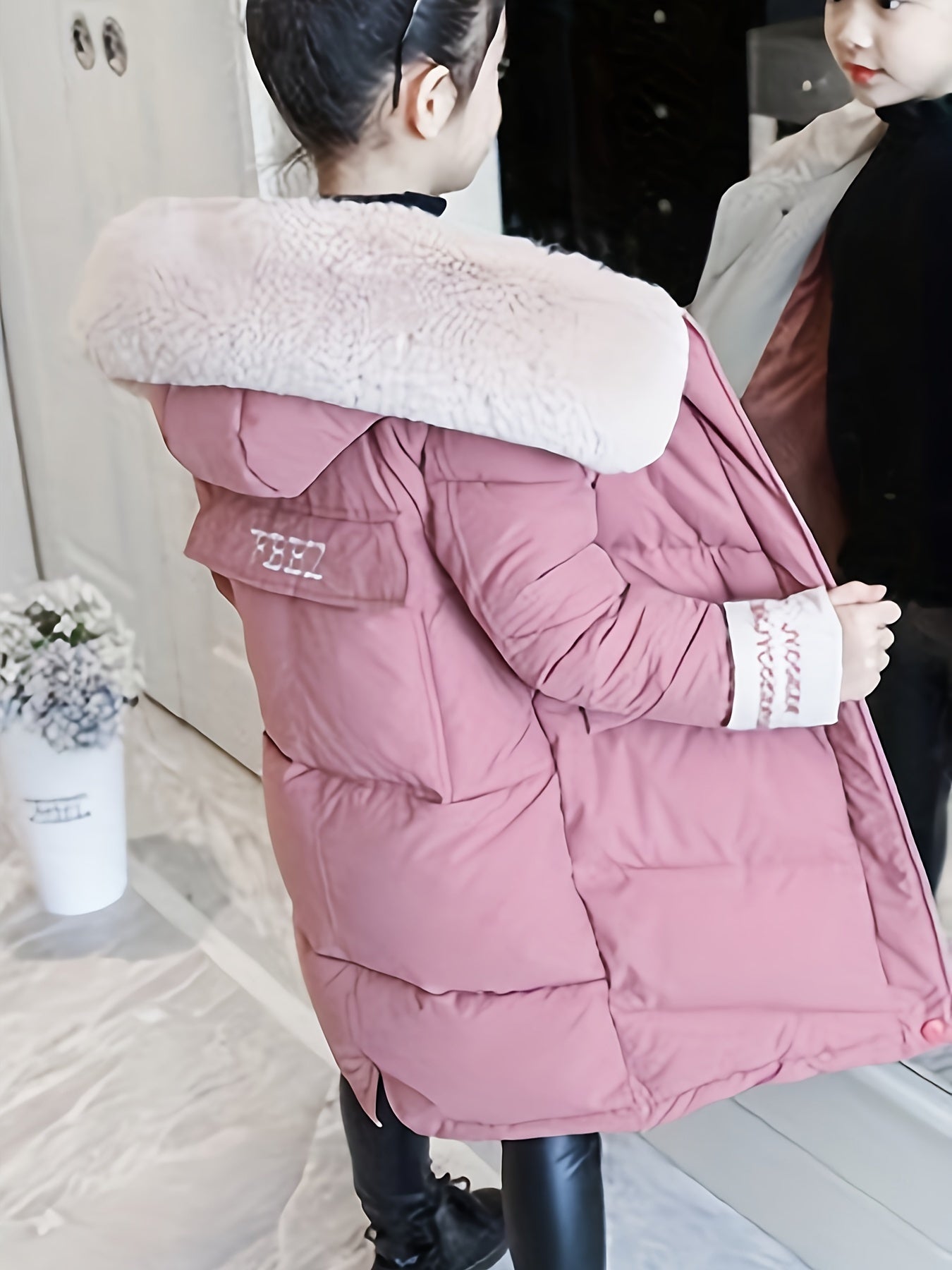 Manteau d’hiver long à capuche pour filles - Vernice