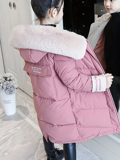 Manteau d’hiver long à capuche pour filles - Vernice